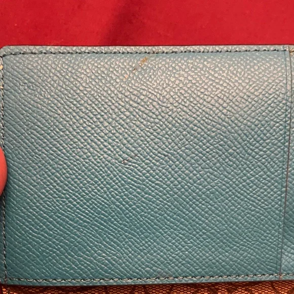 Coach Teal Wristlet Wallet - Picture 10 of 16